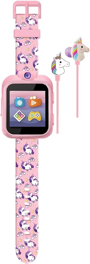 PlayZoom 2 Kids Smartwatch & Earbuds Set: Pink Unicorn Print